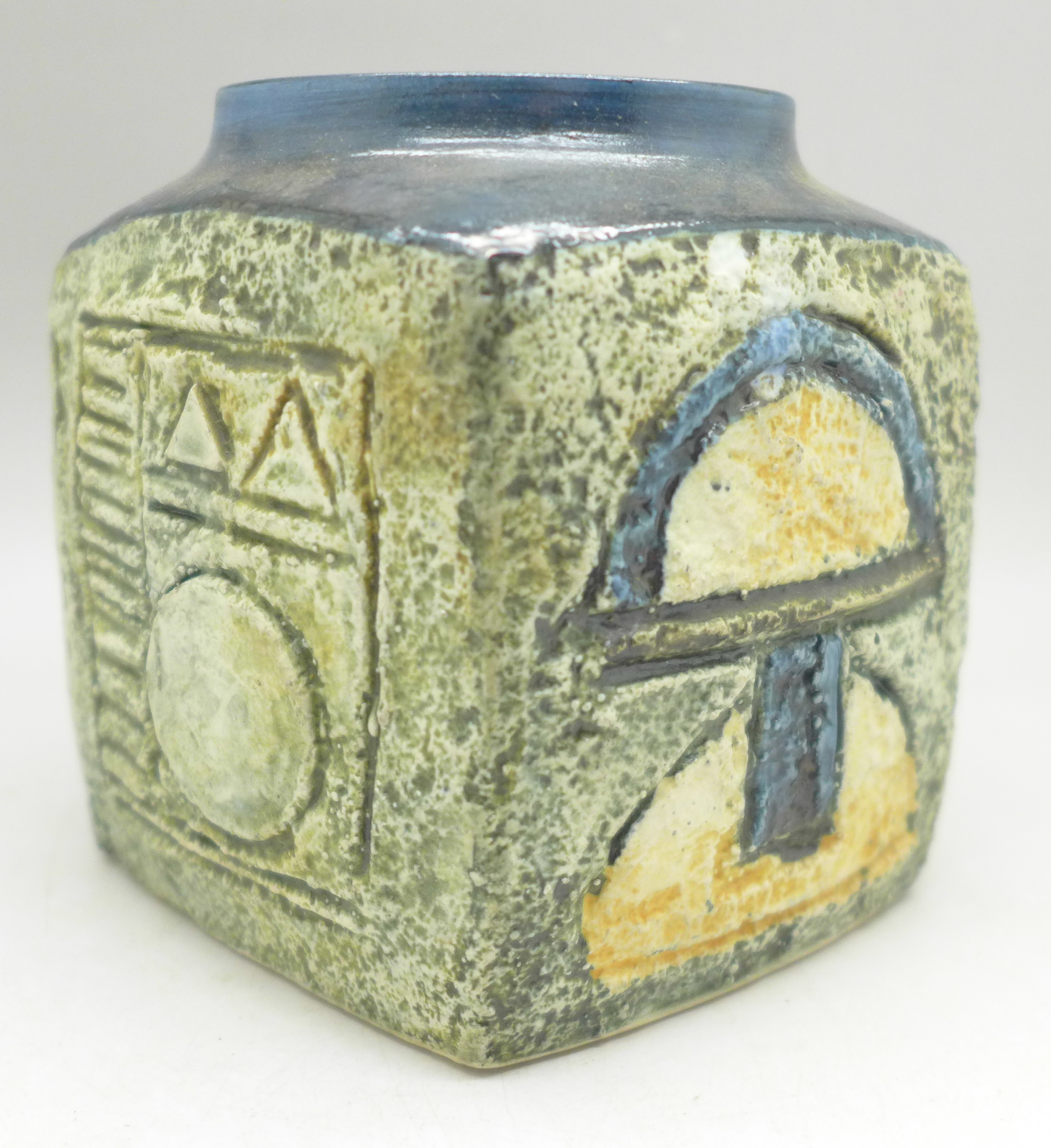 A small Troika vase, 92mm, signed with initials LT - Image 2 of 4