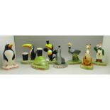 A collection of eight Carlton Ware Guinness figures