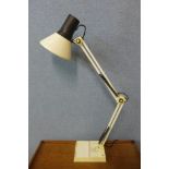 An anglepoise lamp