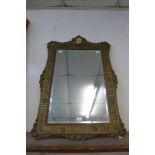 A French gilt framed mirror