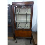 An Edward VII mahogany display cabinet