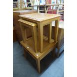 A G-Plan lamp table and matching nest of two tables