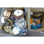 Clocks and parts, etc. **PLEASE NOTE THIS LOT IS NOT ELIGIBLE FOR POSTING AND PACKING**