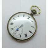 A top-wind pocket watch