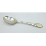 A George I silver spoon, London 1726, 51g, (handle tip a/f)