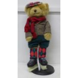 A 'Duncan The 2015 Christmas Bear' by Danbury Mint, display stand a/f