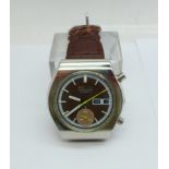 A Seiko chronograph automatic wristwatch