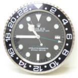 A Rolex wall clock