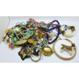 Costume jewellery, etc.