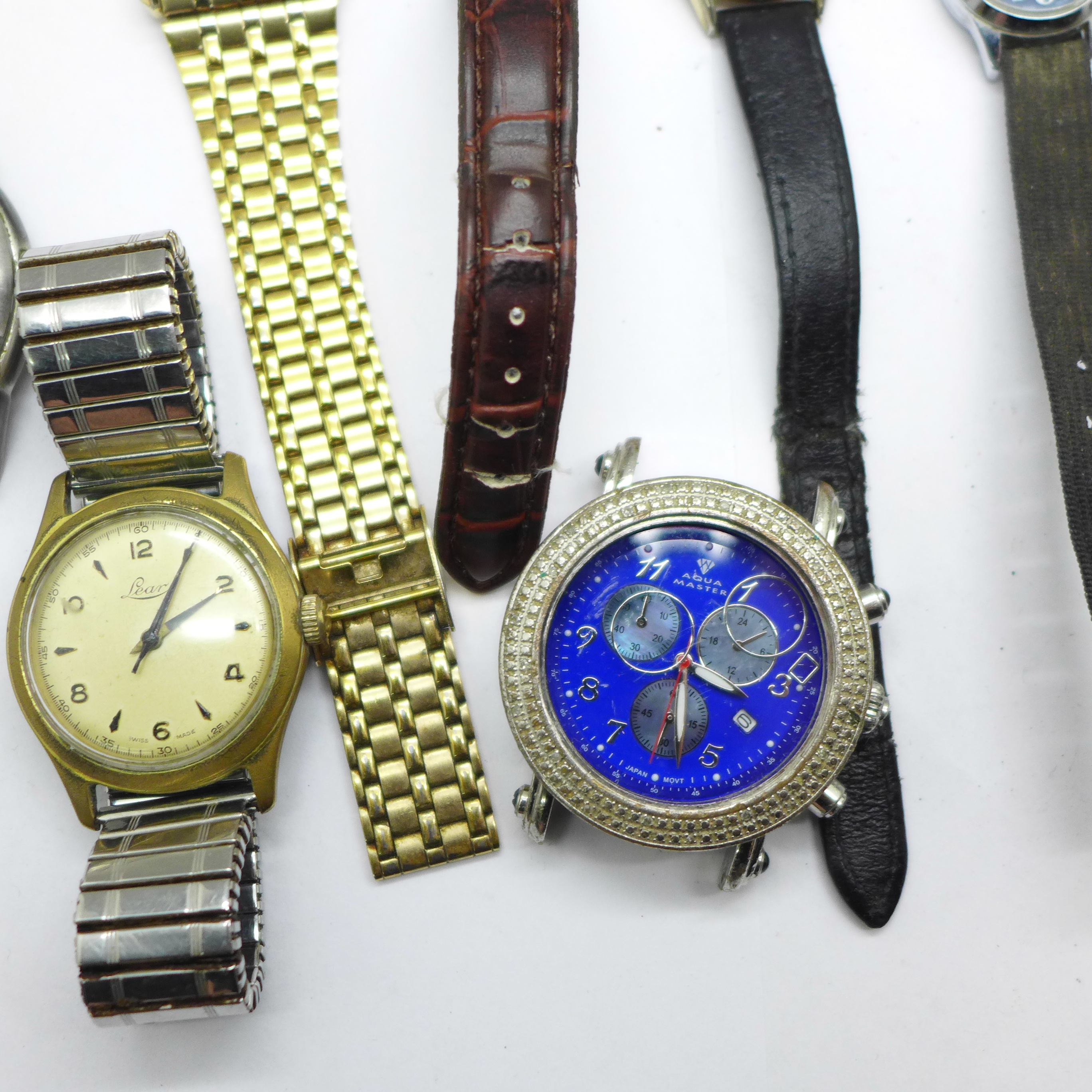 A collection of watches including Art Deco Bulova and Jaquet Cobur - Bild 3 aus 6