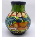 A Moorcroft vase, Wybunbury Moss, limited edition 25/25, by Kerry Goodwin, 15cm