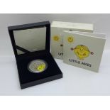 The Royal Mint Little Miss The 50th Anniversary of Mr Men 2021 UK £2 one ounce silver proof coin