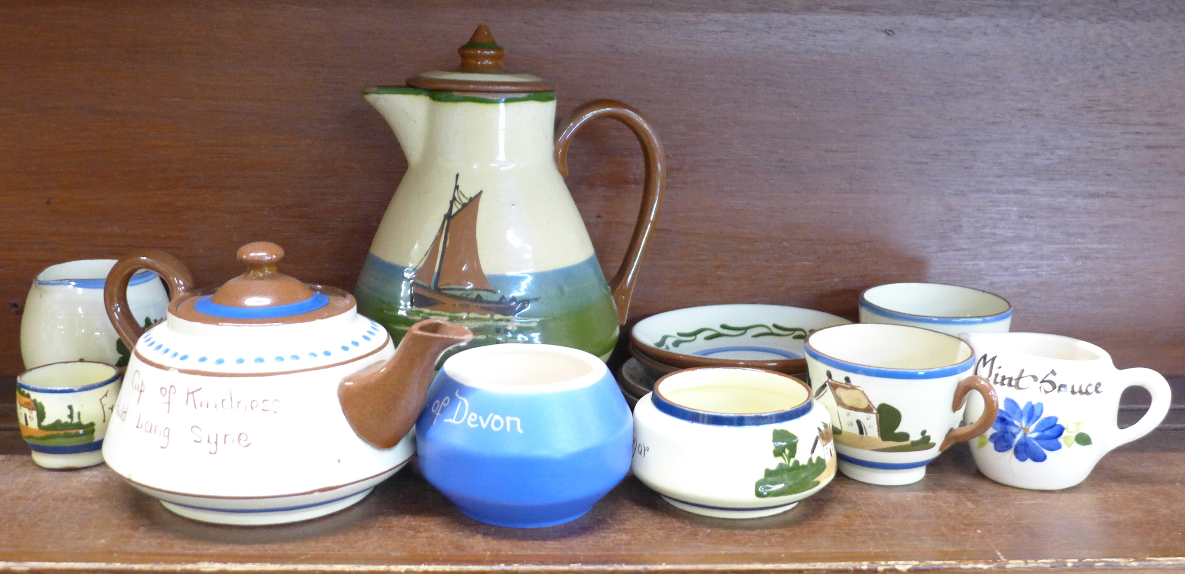 A collection of cottage ware