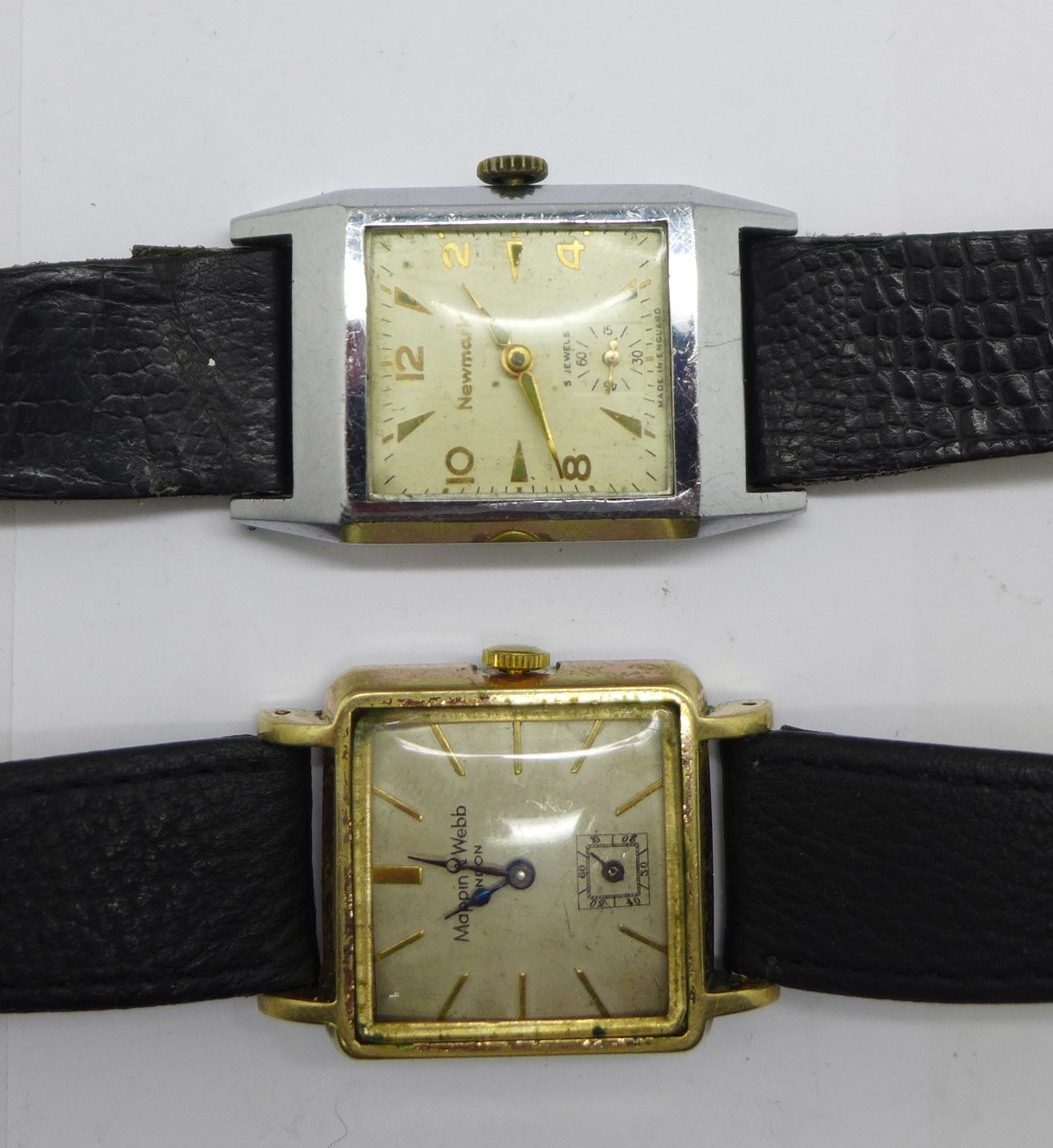 Two wristwatches, Newmark and Mappin & Webb - Bild 3 aus 4