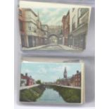 Postcards; a collection of 50 postcards, mainly UK town scenes