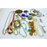 Vintage jewellery, etc.