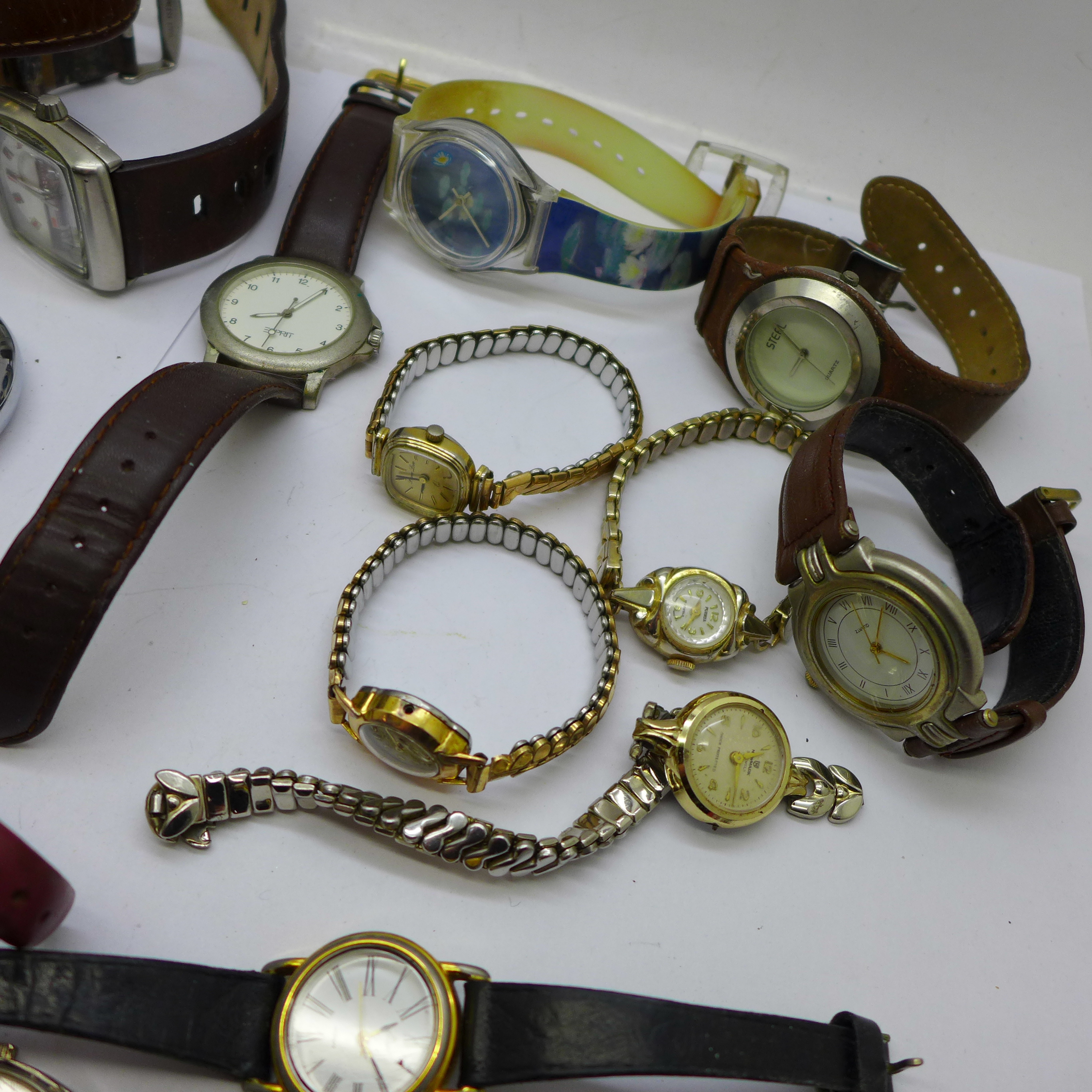 Wristwatches, a stop-watch and a pocket watch - Bild 3 aus 5