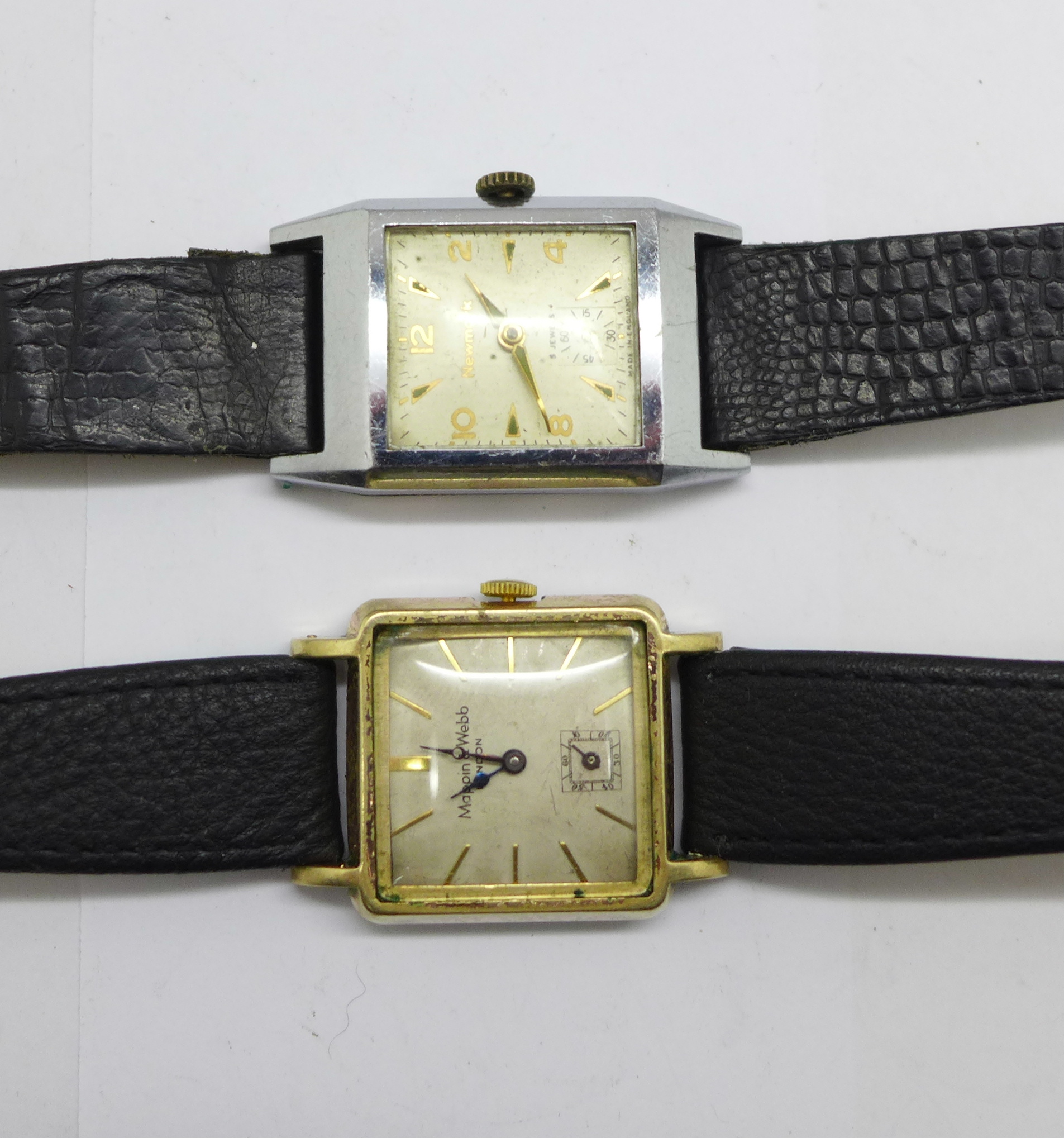 Two wristwatches, Newmark and Mappin & Webb - Bild 2 aus 4