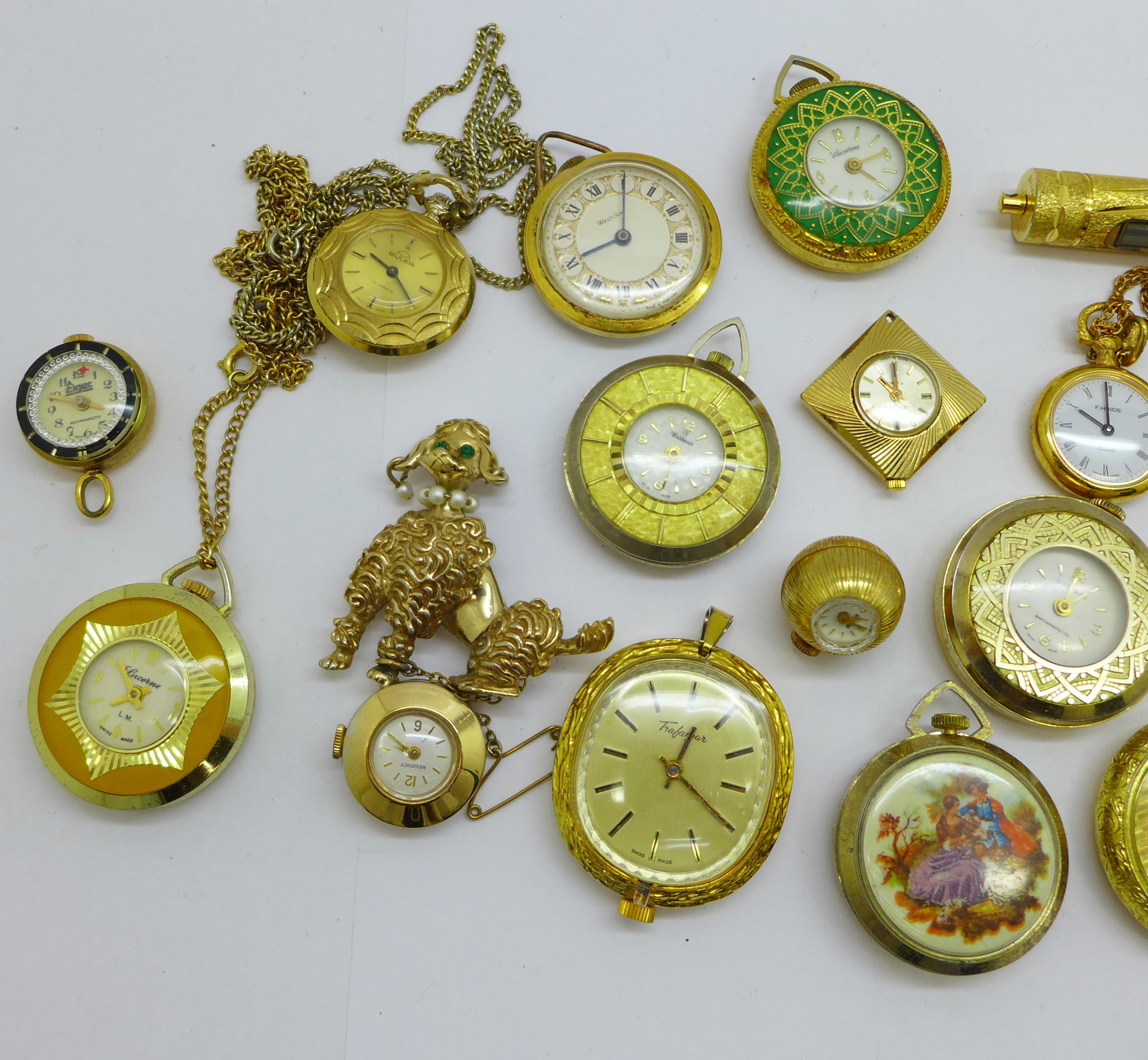 A collection of lady's pendant and fob watches - Bild 2 aus 4