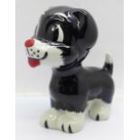 Lorna Bailey Pottery. ?Bengo the Dog?, H:12cms. Signed on the base