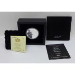 The Perth Mint Australia 007 James Bond Legacy Series 1st Issue 1oz. silver proof coloured coin,