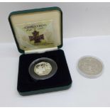 Coins; The Royal Mint The Victoria Cross 1856-2006 UK 2006 silver proof fifty pence coin with