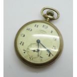 A silver cased Ingersoll Sterling top-wind pocket watch