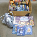 Doctor Who vintage toys and games, Cyberman helmet with sounds and blue lit mouth