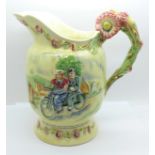 A Crown Devon Fieldings musical jug, Daisy Bell, 20cm