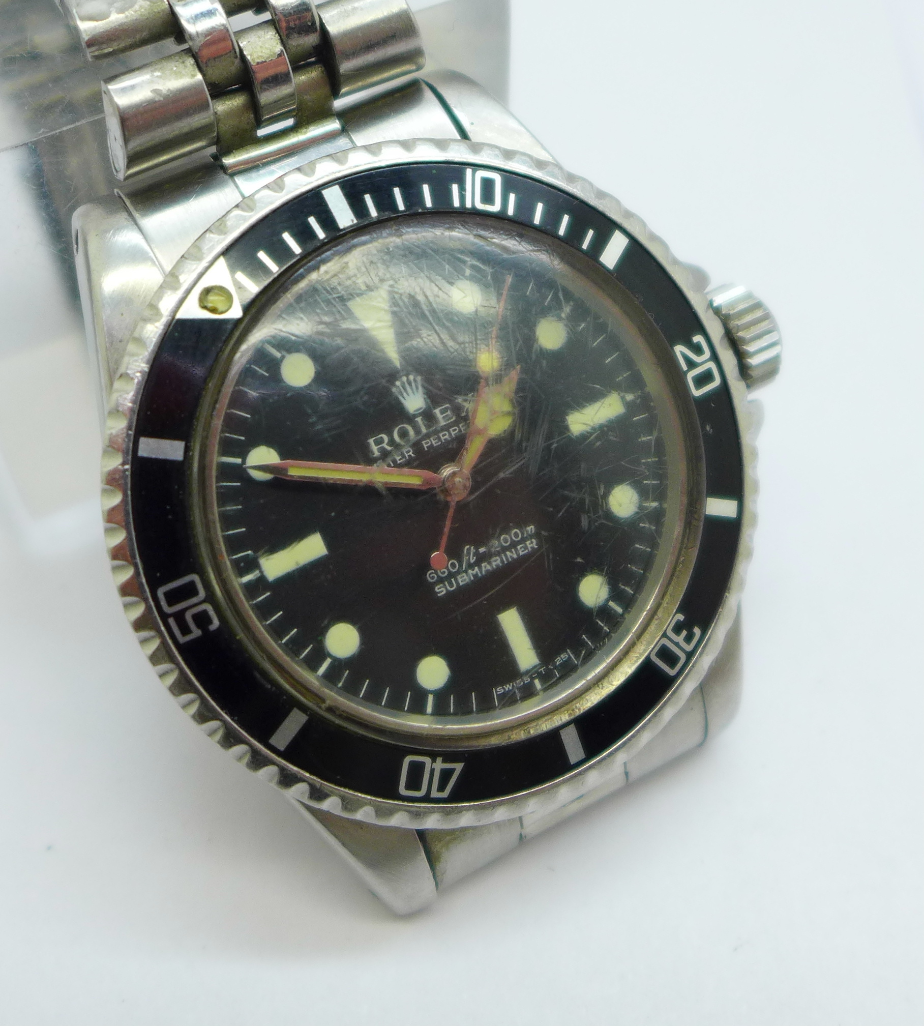 A Rolex Oyster Perpetual Submariner wristwatch, 1530, the inner case numbered 1680 - Bild 8 aus 8