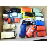 A collection of seventeen Corgi die-cast model vehicles