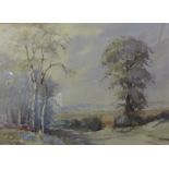 C. Stanley Desborough, three winter landscapes, watercolour, framed