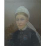 English School (late 19th/early 20th Century), portrait of a lady, pastel, 60 x 47cms, framed