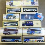 Five Corgi Classic die-cast coaches, a Corgi die-cast From The Canadian Collection III die-cast