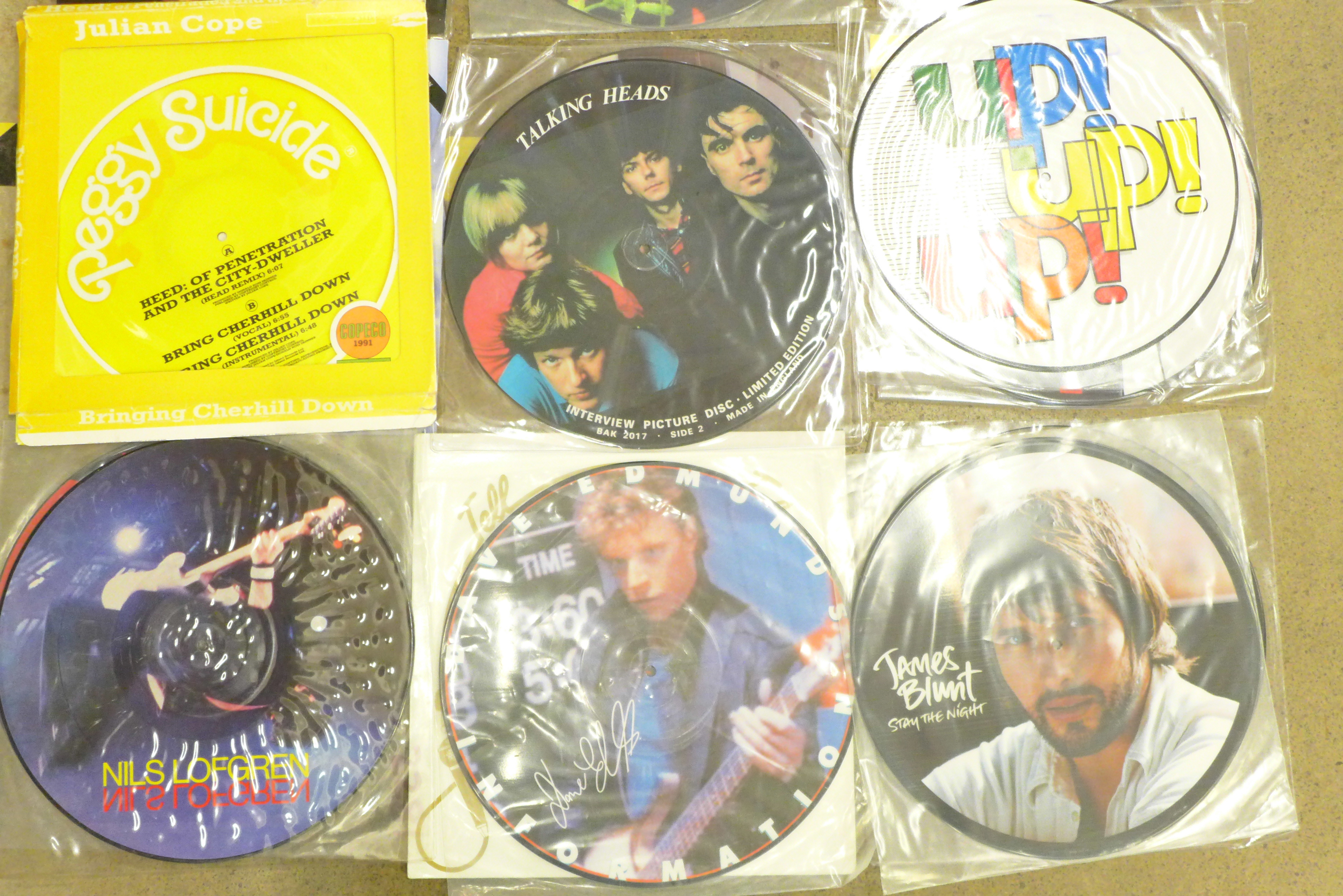 Fifteen 12" picture disc records, including Prince, Spandau Ballet, Talking Heads - Bild 2 aus 2