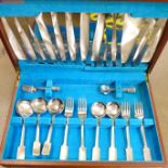 A Viners of Sheffield canteen of stainless steel cutlery