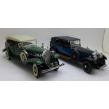 Two vintage model motor cars, Franklin Mint and Danbury Mint