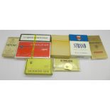 Five packets of vintage cigarettes and one small packet of St. Bruno tobacco