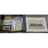 Railway related items including a Leemangraph **PLEASE NOTE THIS LOT IS NOT ELIGIBLE FOR POSTING AND