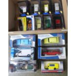 Fifteen model vehicles including Cararama and Saico, boxed