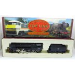 A Hornby OO gauge Top Link 2-10.0 Class 9F steam locomotive, boxed