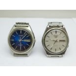Two gentleman's Seiko wristwatches, 5 automatic and quartz 4004