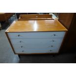 A G-Plan Brandon painted oak chest of drawers