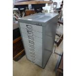 A Bisley steel filing cabinet