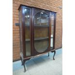 An Edward VII mahogany display cabinet