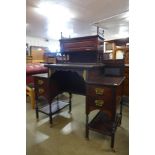 A Victorian rosewood writing desk