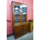 A Victorian mahogany four door bookcase