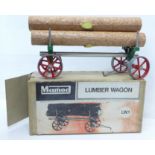 A Mamod LW1 Lumber Wagon, boxed
