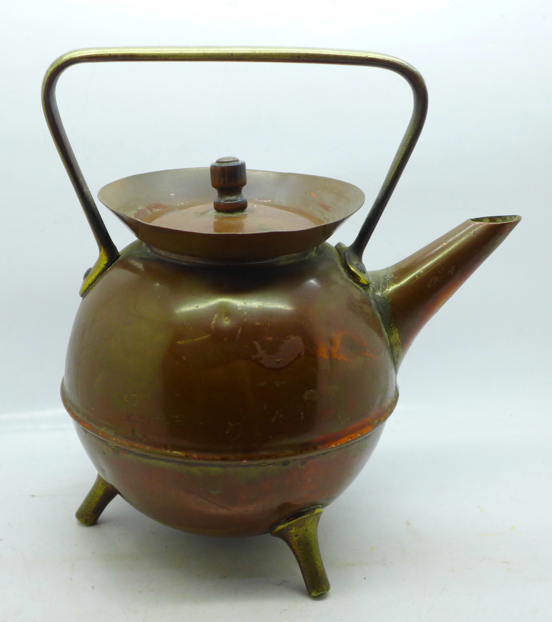 A Christopher Dresser Benham & Froud copper kettle