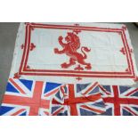 Four flags and one Union Jack pillowcase